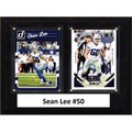 Williams & Son Saw & Supply C&I Collectables 68SLEE NFL 6 x 8 in.Sean Lee Dallas Cowboys Two Card Plaque 68SLEE